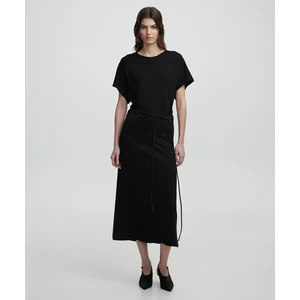 Suni Deri Kuşaklı Elbise IS1250002196001