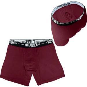 Yohannes Club erkek, Özel Anatomik Pamuklu Boxer,tekli, Bordo