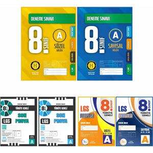 8. Sınıf 3'lü Optikli LGS Provası - Hacettepe Yayınları - 7 Kıta Yayınları - Soru Atölyesi LGS Son Prova
