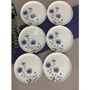 Venüs Home Mor Menekşe 6 Adet Servis/pasta Tabağı