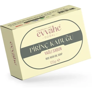 Evvahe Doğal Pirinç Kabuğu Yağlı Sabun Ferahlatıcı Koku 120 gr Cilt Bakımı İçin
