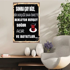 Durusoy Shop Center Ahşap Retro Mdf Poster , Komik Sözler , Duvar Yazıları , Manzara ,  Tarih , Edebiyat - TBL0441