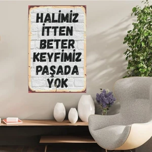 Durusoy Shop Center Ahşap Retro Mdf Poster , Komik Sözler , Duvar Yazıları , Manzara ,  Tarih , Edebiyat - TBL0341