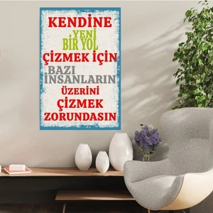 Durusoy Shop Center Ahşap Retro Mdf Poster , Komik Sözler , Duvar Yazıları , Manzara ,  Tarih , Edebiyat - TBL0375