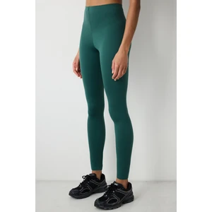 Koyu Yeşil Yüksek Bel Miracle Fit Tayt
