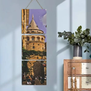 Durusoy Shop Center Ahşap Katlanabilir 3lü Tablo - TBL0091