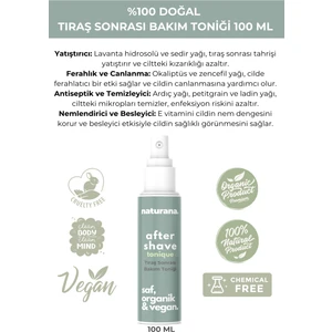 Doğal Tıraş Sonrası Bakım Toniği After Shave 100 ml