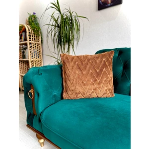 Bohem Özel Tasarım Punch Panç Desen Astarı Kalın Dekoratif Kırlent Kılıfı 43 x 43 cm