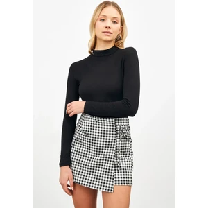 Uzun Kollu Boğazlı Likralı Penye Badi