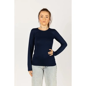 Uzun Kollu Boğazsız Likralı Penye Badi