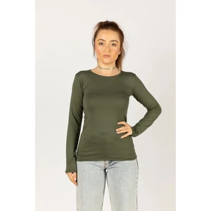 Uzun Kollu Boğazsız Likralı Penye Badi