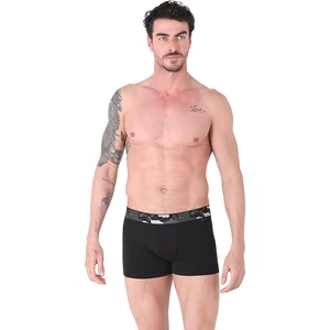 North Ice 2li Kamuflaj Boxer Siyah/ Lacivert