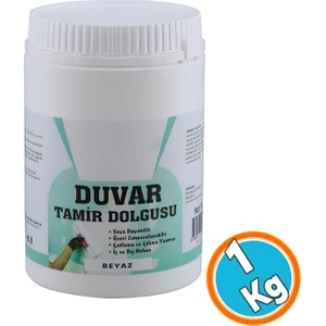 1 kg Duvar Tamir Dolgu Macunu Zemin Alçı Sıva Derin Boşluk Doldurucu Onarıcı Giderici 1000 gr