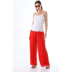 Italyan Korse Belli Astarlı Ipek Pantolon