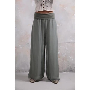 Italyan Korse Belli Astarlı Ipek Pantolon