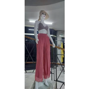 Italyan Korse Belli Astarlı Ipek Pantolon