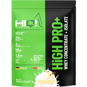 HIQ Nutrition High Pro+ 510GR Vanilla Ice Cream Flavored