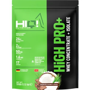 HIQ Nutrition High Pro+ 510GR Chocolate&coconut Flavored