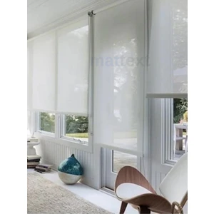 Beyaz Sun Screen Stor Perde