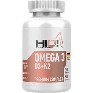 HIQ Nutrition Omega3 D3+K2 Premium Complex 60 Softgels