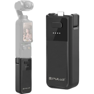 Osmo Pocket 3 Uyumlu Puluz Yüksek Kapasiteli 2800MAH Pil (Siyah)
