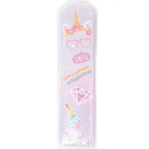 Unicorn Desenli Simli ve Sulu Kitap Ayracı