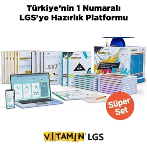 LGS Süper Set 2026 8. Sınıf LGS Tüm Dersler Dijital + 13 Soru Bankası + 14 Adım Kartı + Denemeler + Konu Anlatımı
