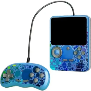 G6 Retro 3.5 Inç Tv Bağlanan 2.joystickli Oyun Konsolu Mavi 666 Klasik Oyunlar
