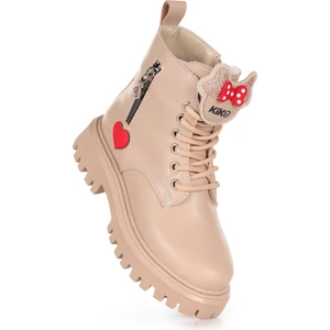 Kiko Kids Bella Günlük Fermuarlı Kız Çocuk Bot Ayakkabı