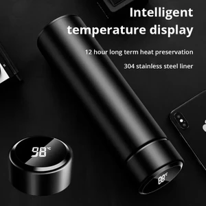 Dereceli Göstergeli 5-10 Saat Sıcak Soğuk Tutma Özelliğine Sahip Fitreli Süzgeçli 500 ml Termos Mug