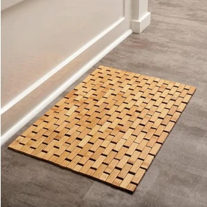 Elzey Home Bambu Kaydırmaz Büyük Banyo Paspası 60  x  40 cm