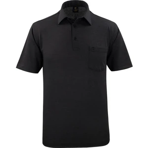 Çizgi Triko Erkek Gömlek Yaka Düğmeli Cepli Tişört Klasik Kalıp - 5101