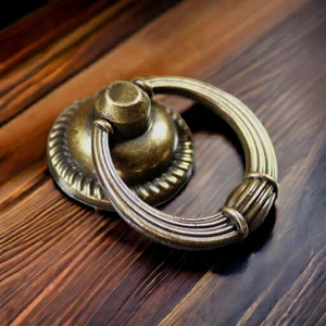 Dizayn House Eskitme Bronz Halka Çekmece ve Dolap Kulpu