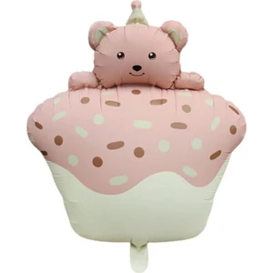 Retro Patel Kek Folyo Balon Pembe 52.5-72.5 cm