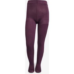 Pretty Knit Mor Külotlu Çorap