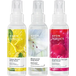 Senses Raspberry Delight Lemon Burst ve White Lily Vücut Spreyi Paketi