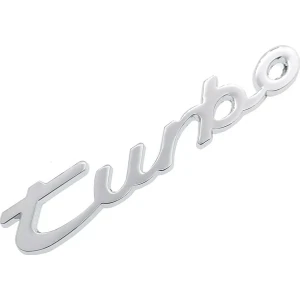Turbo Yazı Metal 3m Bantlı Logo Stıcker