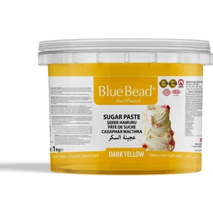 Blue Bead Koyu Sarı Şeker Hamuru 1 KG