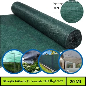 Bahçe Çit Fileli Örtü Güneş Koruyucu Gölgelik 100X2000 cm