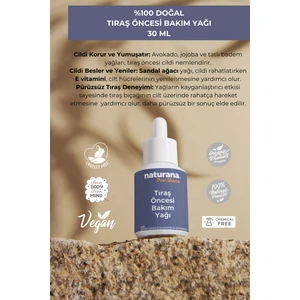 Doğal Tıraş Öncesi Bakım Yağı 30 ml Koruyucu Nemlendirici Pürüzsüz Tıraş