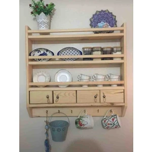 Kardemir Ahşap Doğal Ahşap 4 Kapaklı Terek 60*60 cm