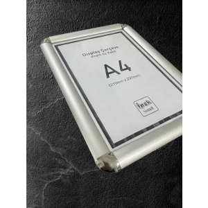 İpek Sanat A4 Boyutunda Display Aç Kapa Çerçeve - Alüminyum Kapak (5 Adetli Avantajlı Paket)