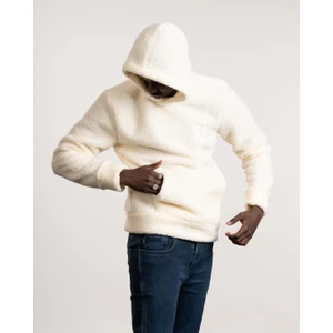 Kapşonlu Kanguru Cepli Slimfit Peluş Sweatshirt