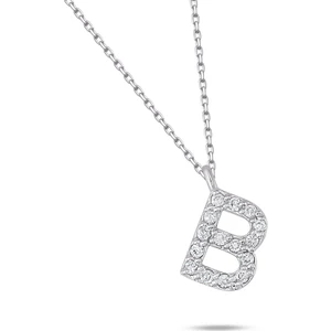 I'm Diamond B Harfi Pırlanta Kolye