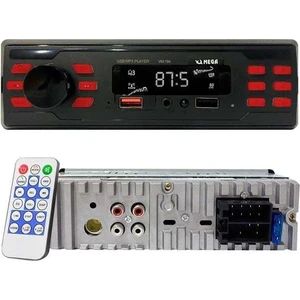 Mega VM-104 Oto Teyp 4X50 Watt Bluetooth 2xusb Sd Fm Aux 7 Renk