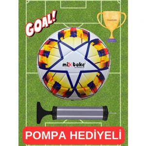 ÖZ OFİS Özel Üretim Şampiyonlar Ligi 430GR Profesyonel Futbol Topu Pompa Hediyeli