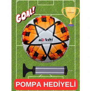 ÖZ OFİS Özel Üretim Şampiyonlar Ligi 430GR Profesyonel Futbol Topu Pompa Hediyeli