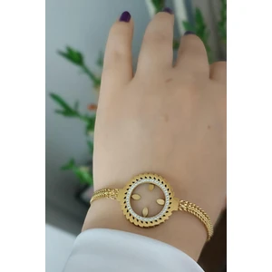 Kararma Yapmaz Çeyrek Altın Yuvalı Bileklik