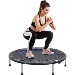 Profesyonel 102 cm Delux Trambolin Çocuk/yetişkine Uygun Taşınıp Katlanabilir Trampolin