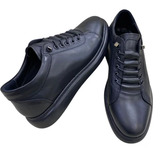 Makosen Lastik Bağcıklı Iç ve Dış Yüzey DERİ-844-SİYAH